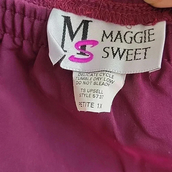 Maggie Sweet Flowy Skirt Purple Size 1X - Picture 4 of 8